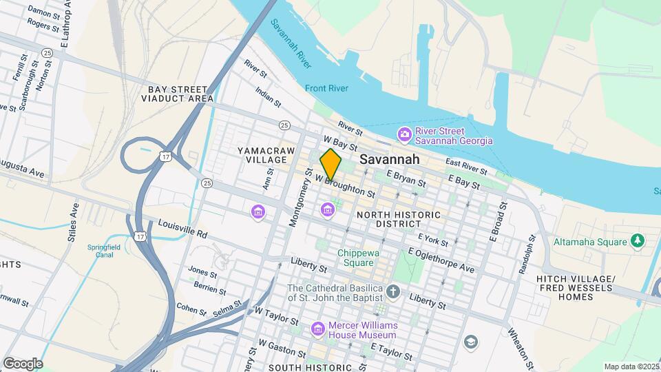 219 West Broughton Mapa y Detalles de la Ubicación