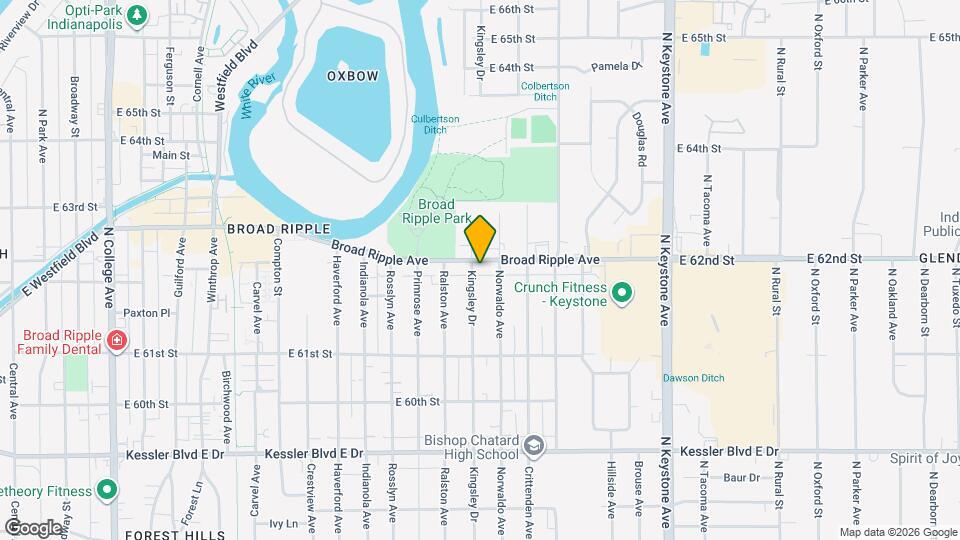 1705 Broad Ripple Ave Map and Location Details