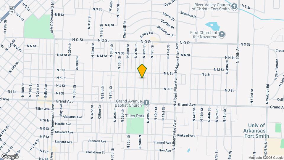 1301 N 38th St Map and Location Details