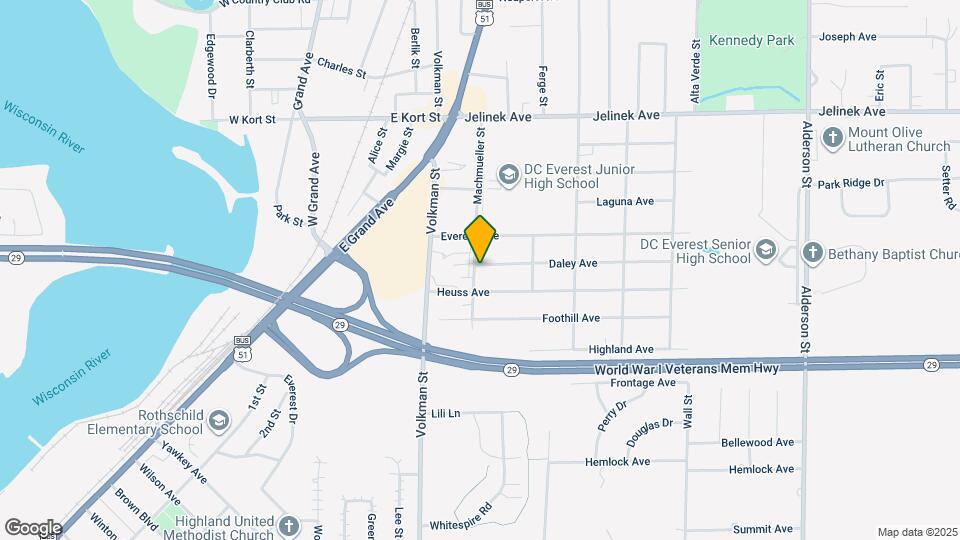 1403-1405 Daley Ave Map and Location Details