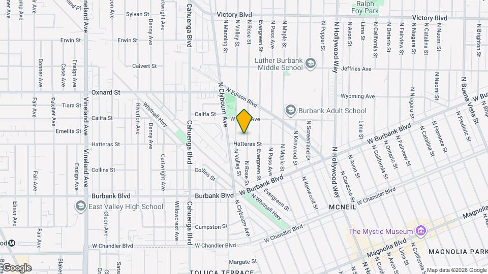 1511 N Rose St Mapa y Detalles de la Ubicación