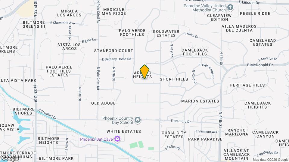 3842 E San Miguel Ave Map and Location Details