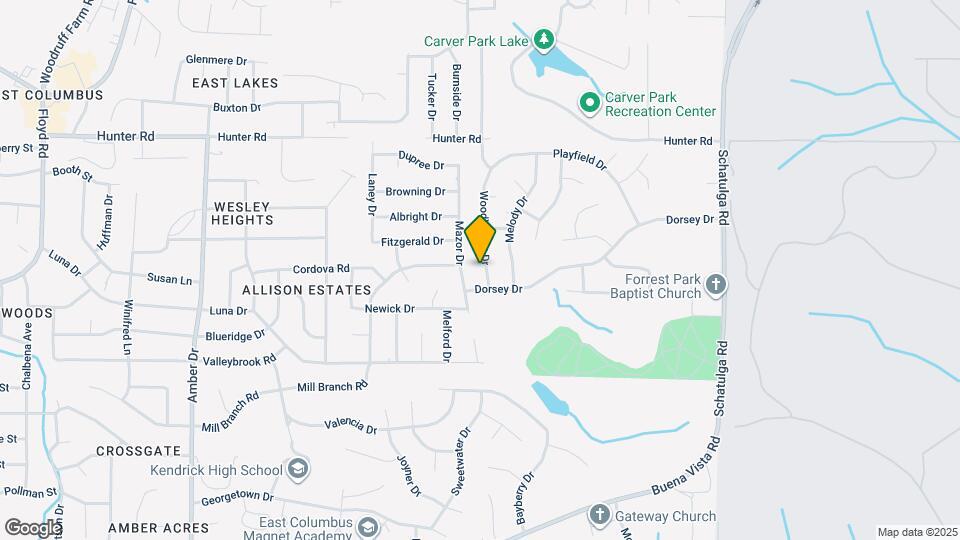 1617 Woodhollow Dr Map and Location Details