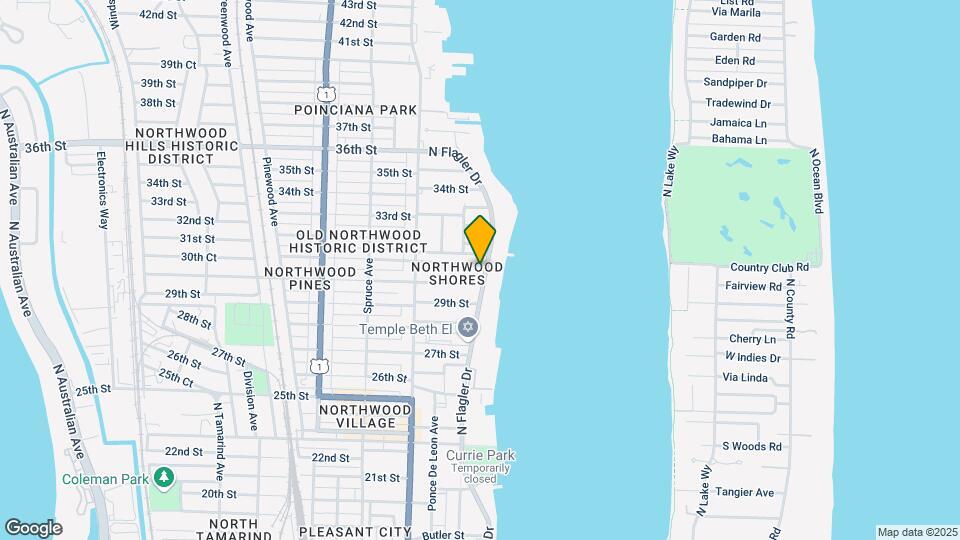 3115 N Flagler Dr Map and Location Details