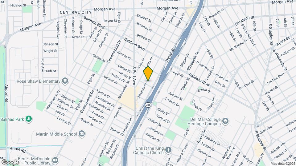 2846 Niagara St Map and Location Details