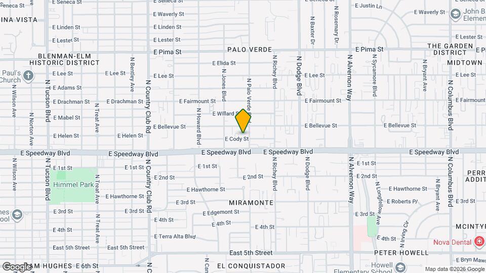 3451 E Cody St Map and Location Details