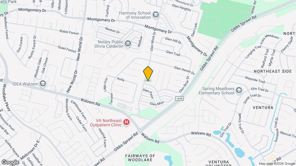 7603 Glen Vista Dr Map and Location Details