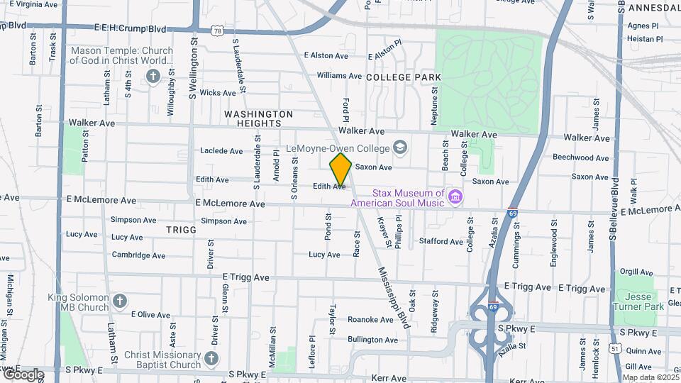 719 Edith Ave Map and Location Details