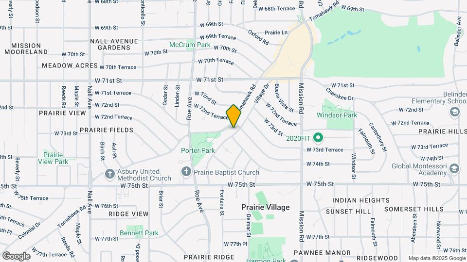 7404 Village Dr Map and Location Details