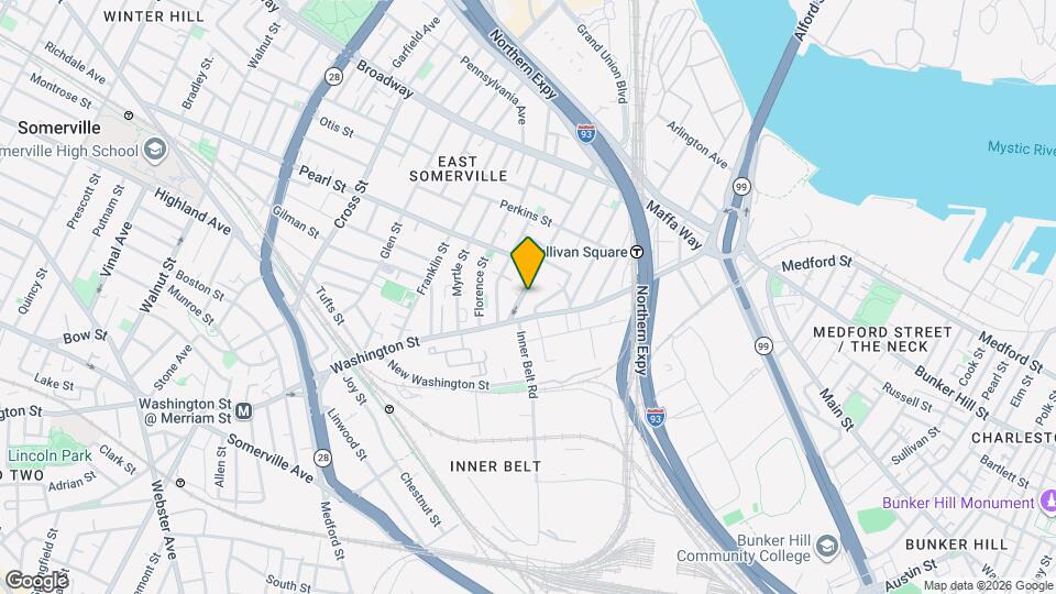 86 Mt Vernon St, Unit 1 Map and Location Details