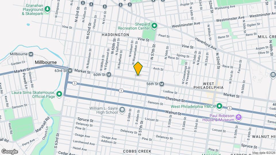 5745 Market St Map and Location Details