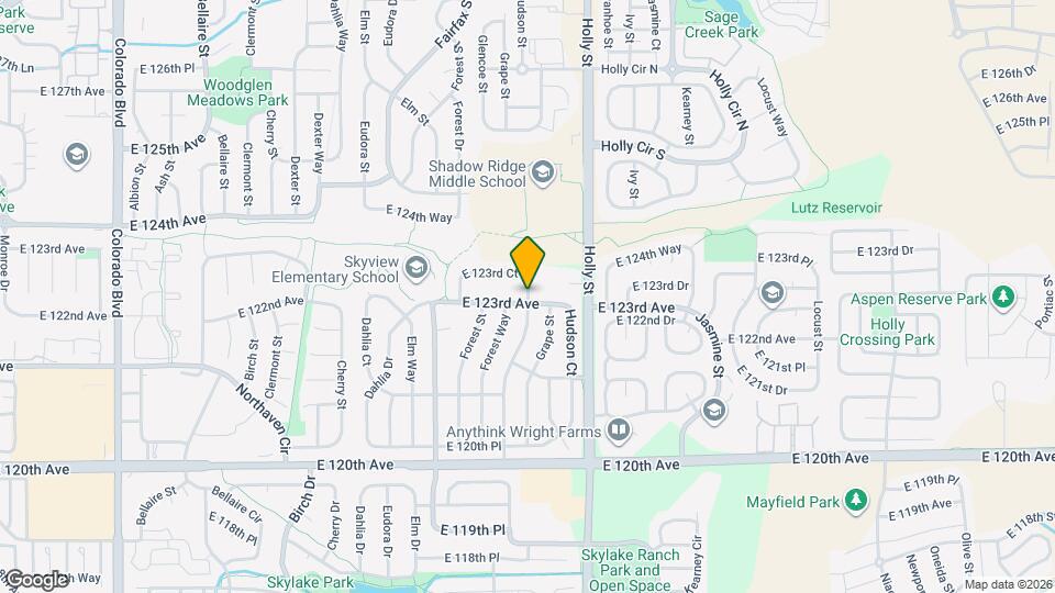 12355 Glencoe St Mapa y Detalles de la Ubicación