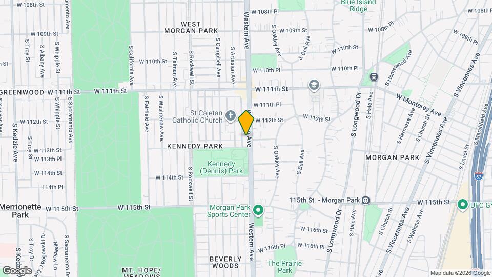 11238 S Western Ave Map and Location Details
