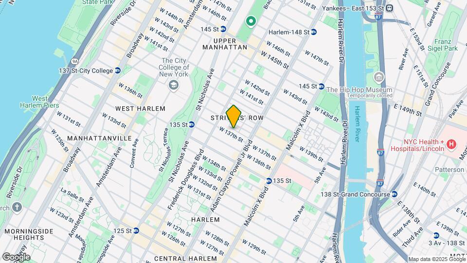 231 W 137th St Mapa y Detalles de la Ubicación