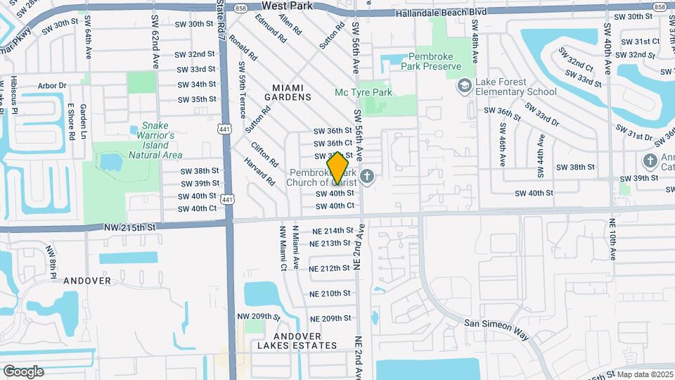 5633 SW 40th St Map and Location Details