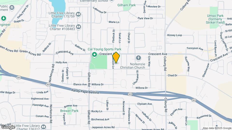2535 Benson Ln Map and Location Details