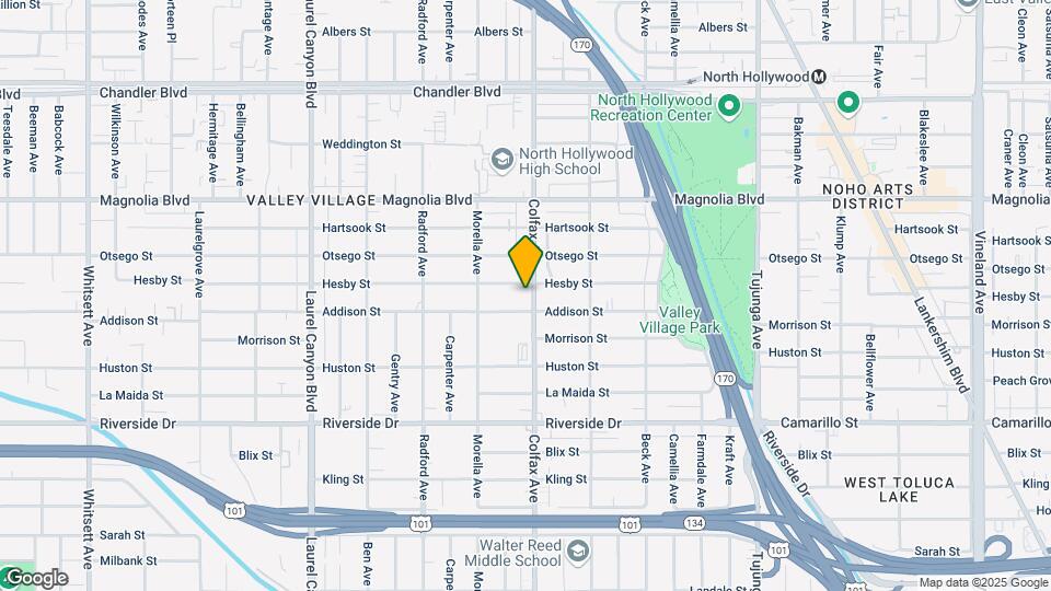 5017 Colfax Ave Map and Location Details
