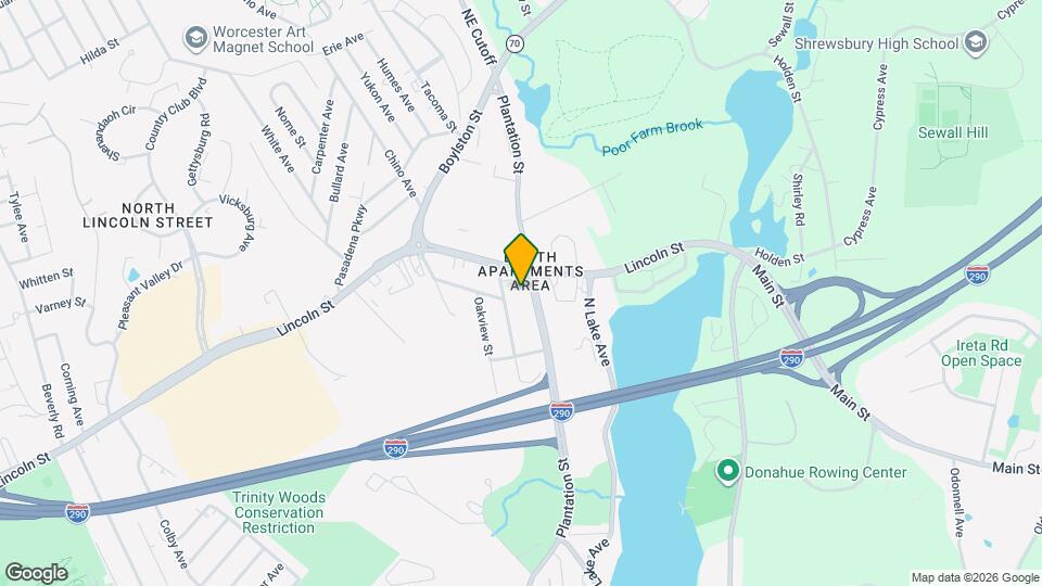 653 Plantation St Map and Location Details