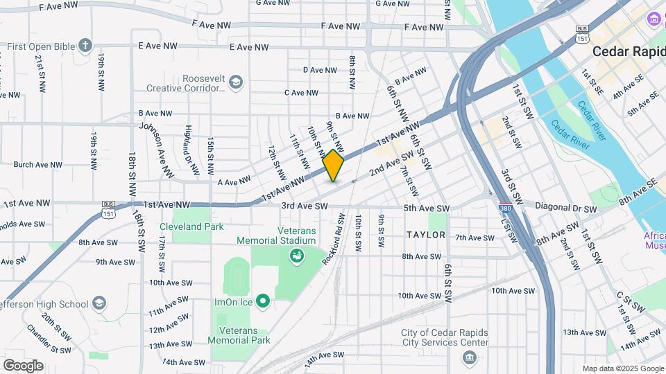 124 10th St SW Map and Location Details