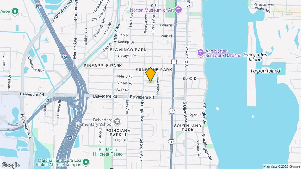 605 Sunset Rd Map and Location Details