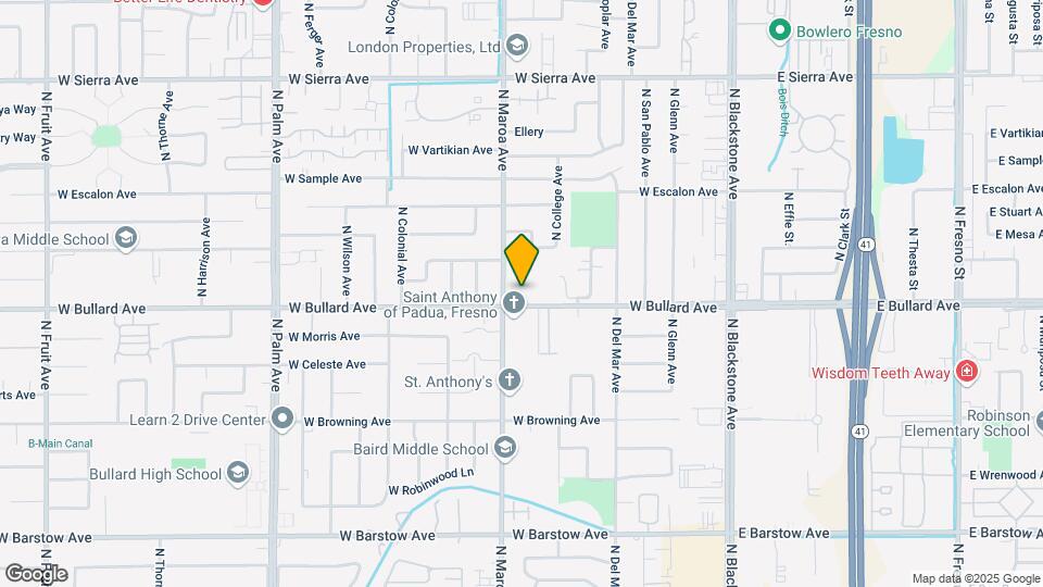 6060 N Maroa Ave Mapa y Detalles de la Ubicación