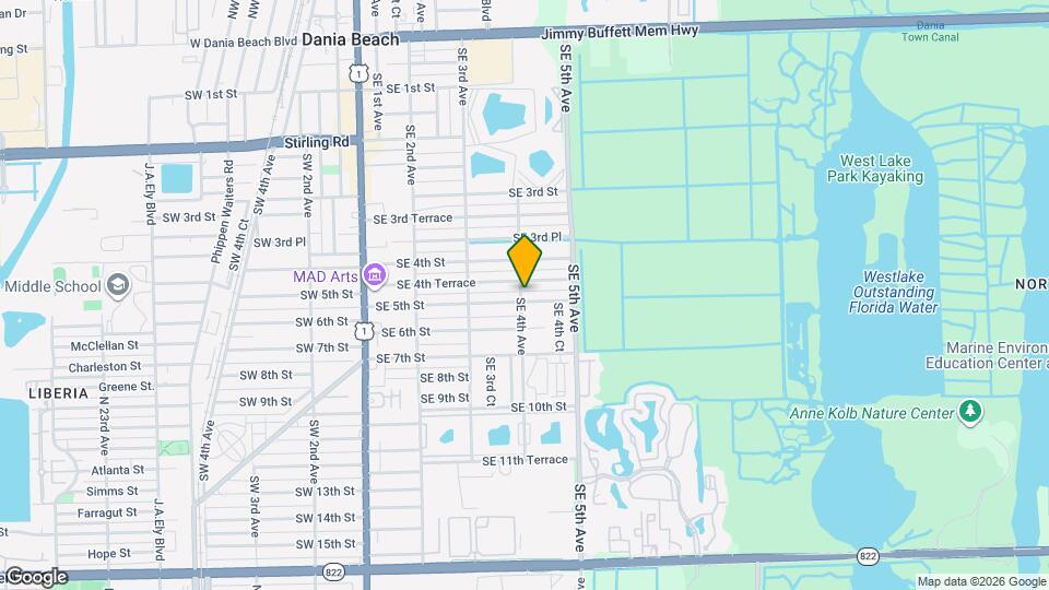 401 SE 5th St Map and Location Details