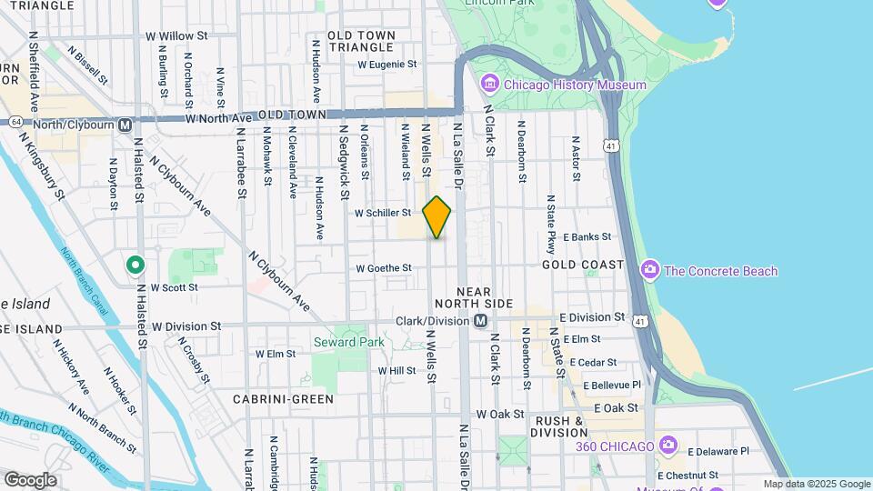 1325 N Wells Apartments Map and Location Details