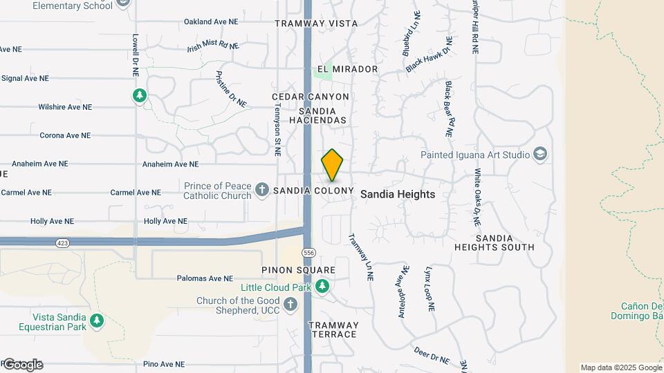 821 Live Oak Rd NE Map and Location Details