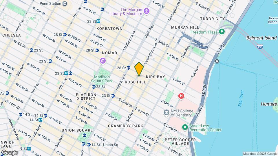 105 Lexington Avenue Map and Location Details