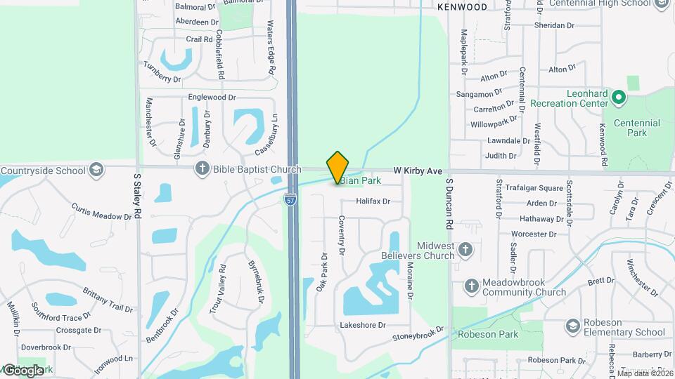 1601 Coventry Dr Map and Location Details