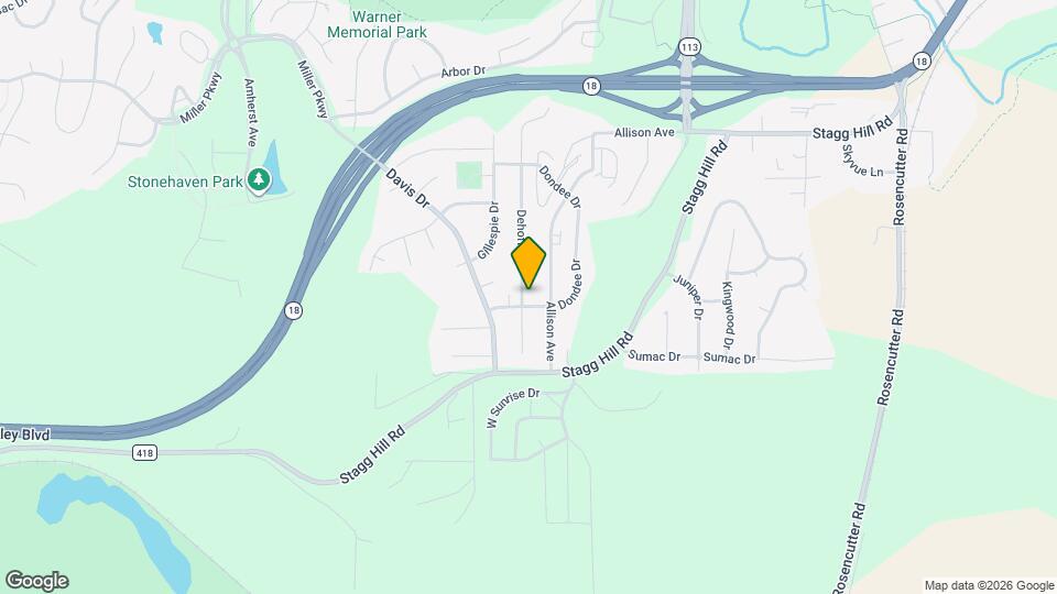 830 Dehoff Dr Map and Location Details