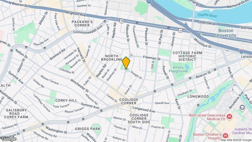 75 Babcock St Mapa y Detalles de la Ubicación