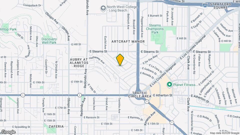 2025 Euclid Ave Map and Location Details