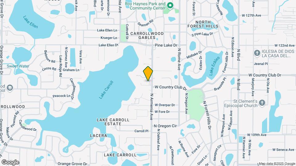 2105 W Country Club Dr Map and Location Details
