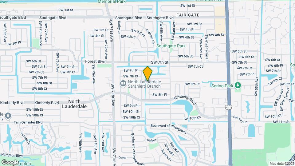 781 SW 66th Ave Map and Location Details