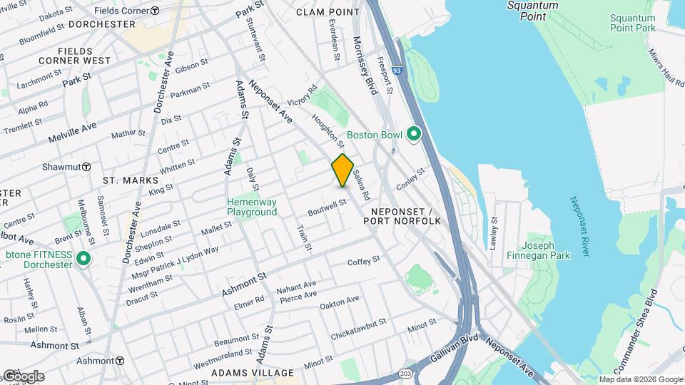 195 Neponset Ave Mapa y Detalles de la Ubicación