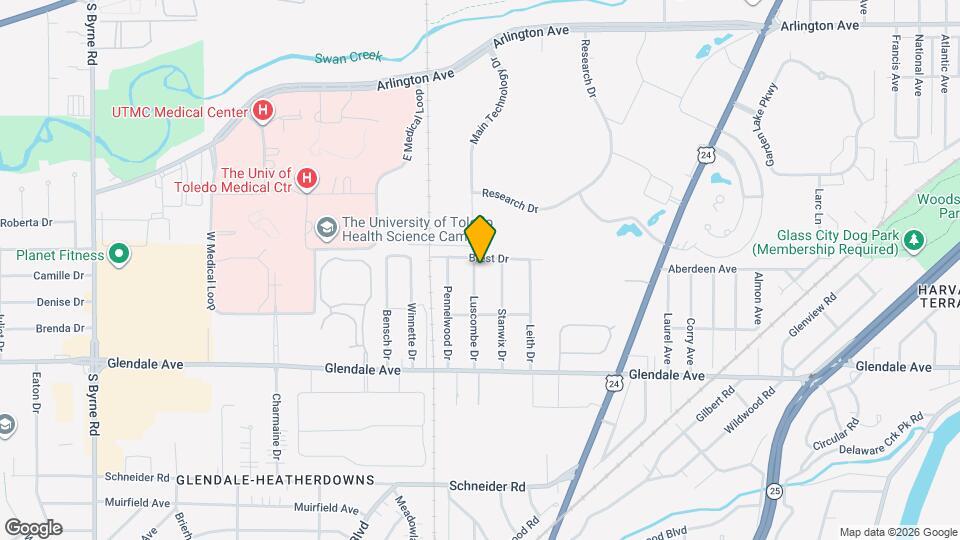 1315 Luscombe Dr Map and Location Details