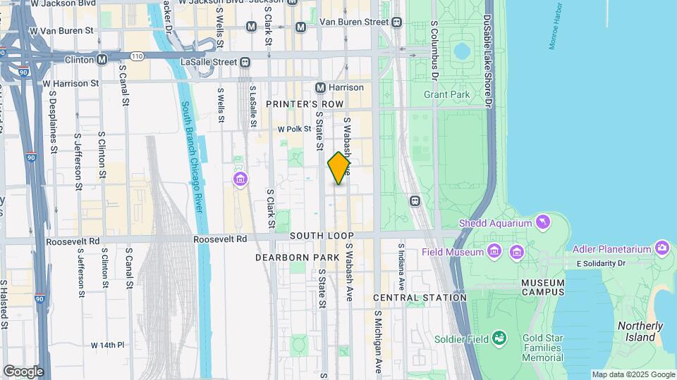 1020 S Wabash Ave Map and Location Details