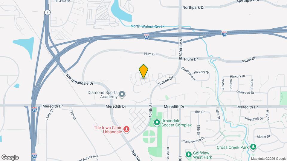 10525 Hickory Dr Map and Location Details