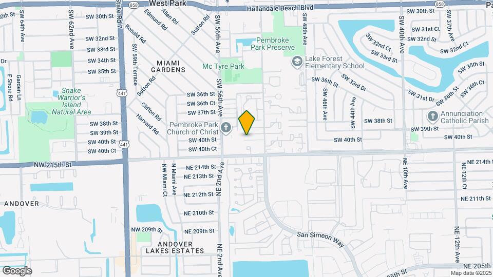 3926 SW 52nd Ave Map and Location Details