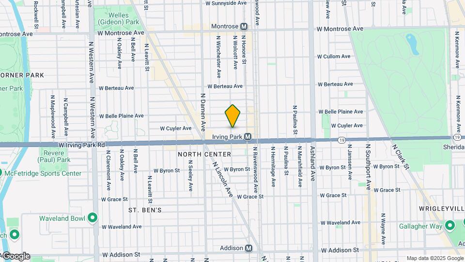 1851 W Cuyler Ave Map and Location Details