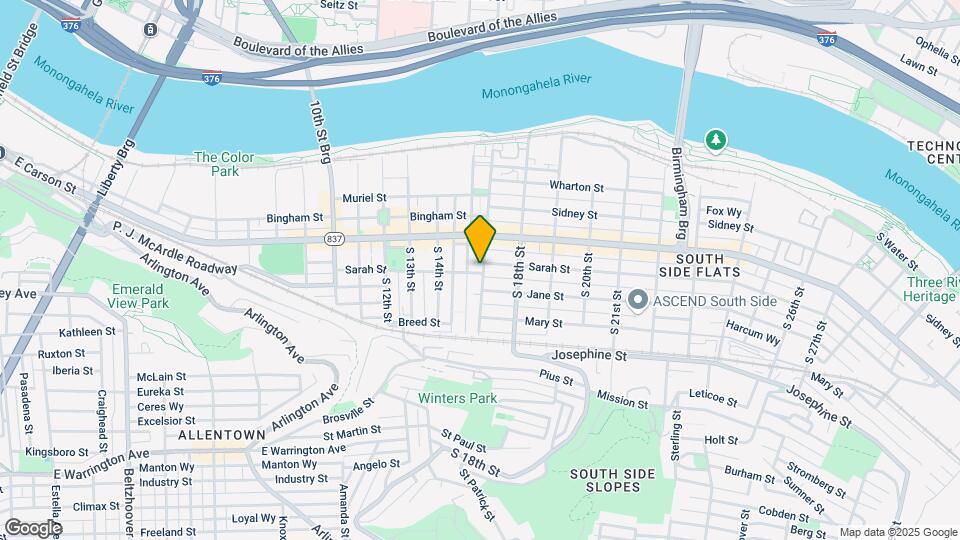 1607 Sarah St, Unit 3 Mapa y Detalles de la Ubicación