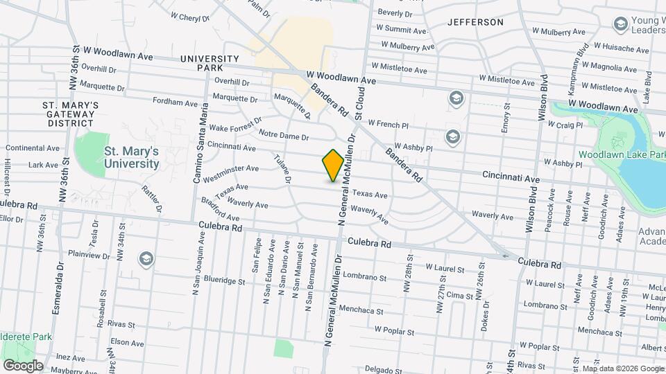 2313 Texas Ave Map and Location Details