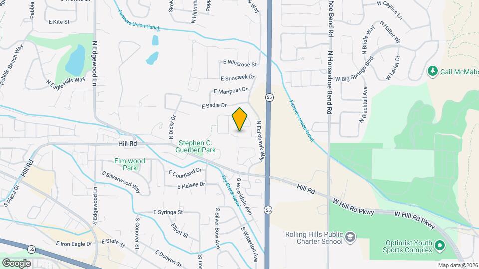 2592 E Blackstone Dr Map and Location Details