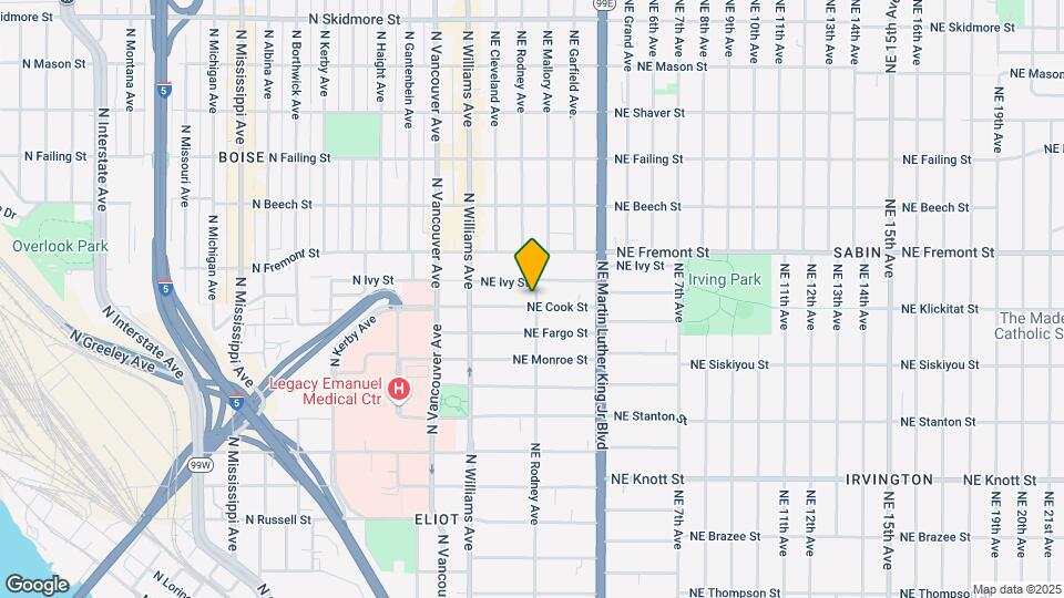 3315 NE Rodney Ave Mapa y Detalles de la Ubicación