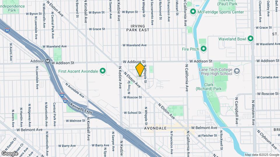 3501 N Albany Ave Map and Location Details