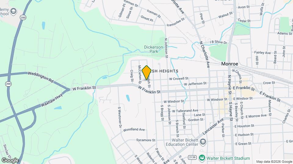 1203 W Crowell St Map and Location Details