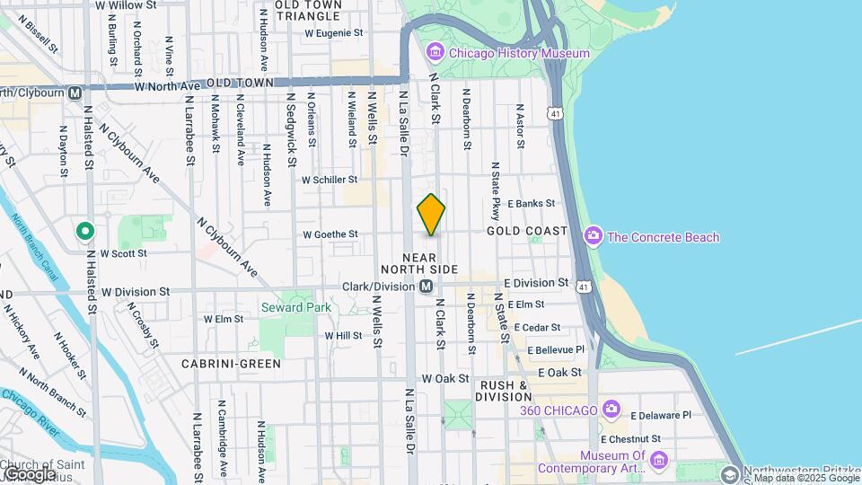 1255 N Sandburg Ter-Unit -1710 Map and Location Details