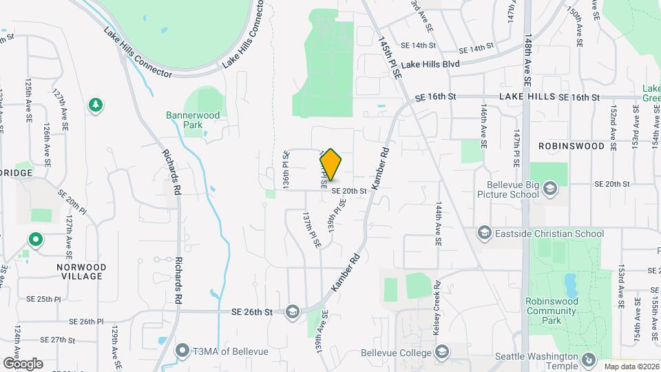 1852 138th Pl SE Mapa y Detalles de la Ubicación