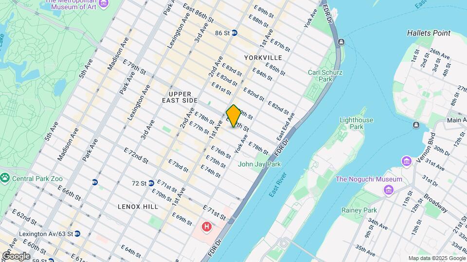 421 E 78th St Map and Location Details